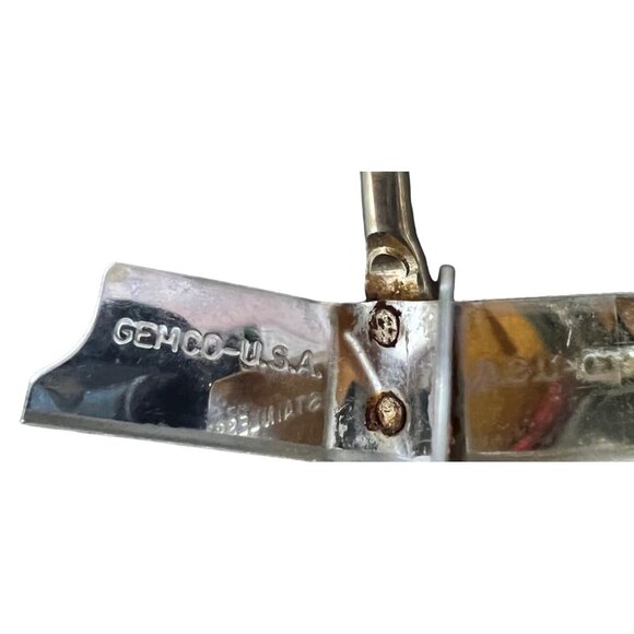 Vintage Gemco U.S.A. Glass Food Nut With Brown Lid & Hand Plunger - Picture 4 of 4